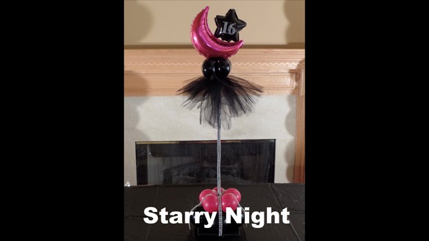 Starry Night Balloon Centerpiece Design by Anne McGovern