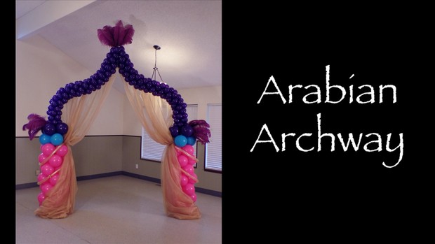Arabian Archway Balloon Design by Melissa Vinson
