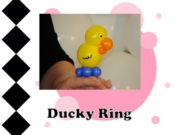Ducky Balloon Animal Ring Design by Melissa Vinson