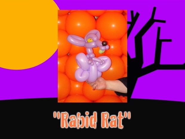 Rabid Rat Halloween Balloon Animal by Jeff Hayes