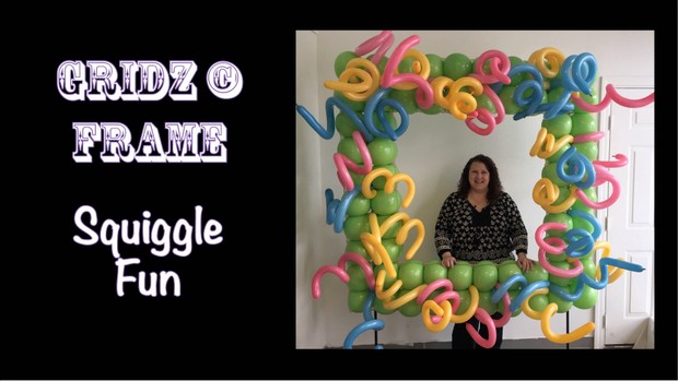 Squiggle Fun Balloon Photo Frame Design by Patty Sorell