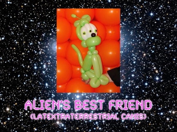 Alien's Best Friend Balloon Dog Design by Jeff Hayes