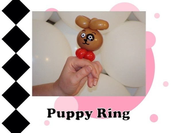 Puppy Balloon Animal Ring Design by Melissa Vinson