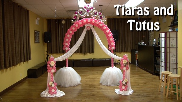 Tiaras and Tutus Balloon Arch Design by Alexa Rivera