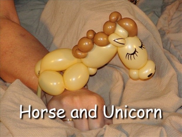 Horse and Unicorn Balloon Animal Bracelet by Vicky Kimble