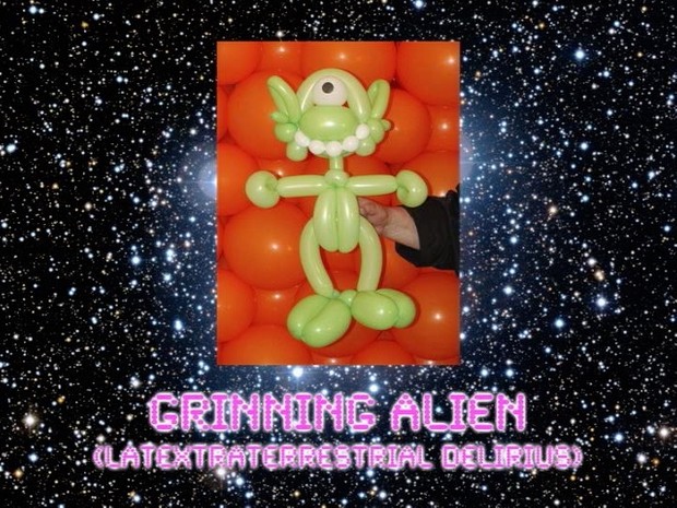 Grinning Alien Balloon Animal Sculpture by Jeff Hayes