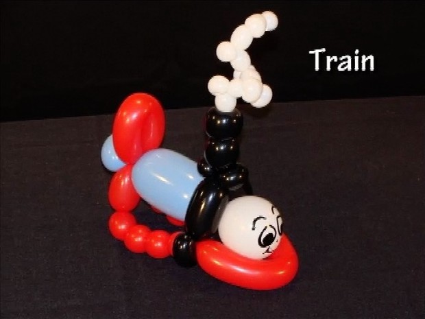 Talking Toy Train - Twisting Balloon Design by Tonya McNeill