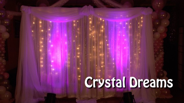 Crystal Dreams Fabric Backdrop Decoration by Alexa Rivera