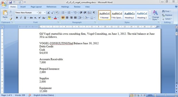 Gil Vogel started his own consulting firm, Vogel Consulting, on June 1, 2012