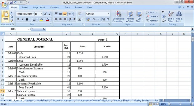ACT300 Portfolio Project: Kelly Consulting Practice Set