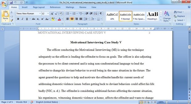 Case Study Interview: Unit V