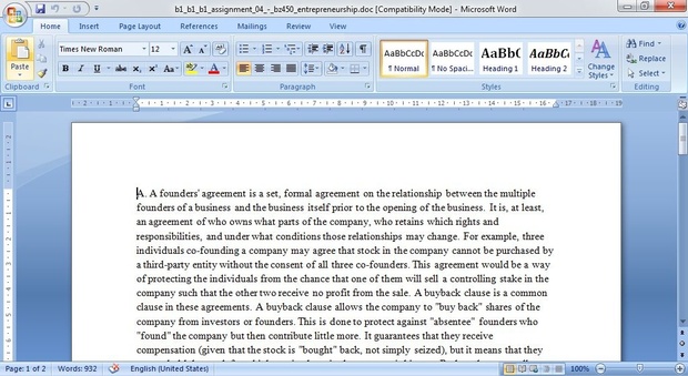ASSIGNMENT 04 - BZ450 Entrepreneurship