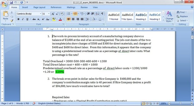 The work-in-process inventory account of a manufacturing company