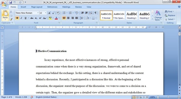 ASSIGNMENT 04 - C05 Business Communication