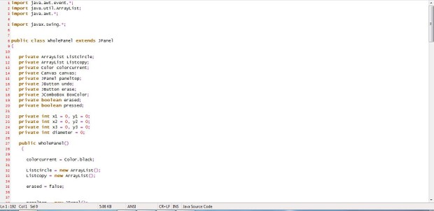 Assignment7.java (The Assignment7 class extends JApplet)
