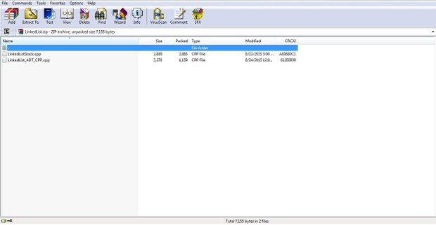 Part 1: Create a simple linked list program to create a class list containing