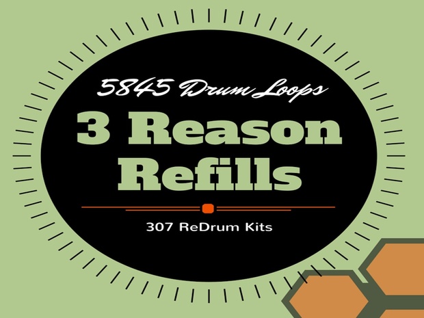 5845 Drum Loops & 307 Redrum Kits 3 Reason Refills The Phat Beat Pro Collection Flash Sale