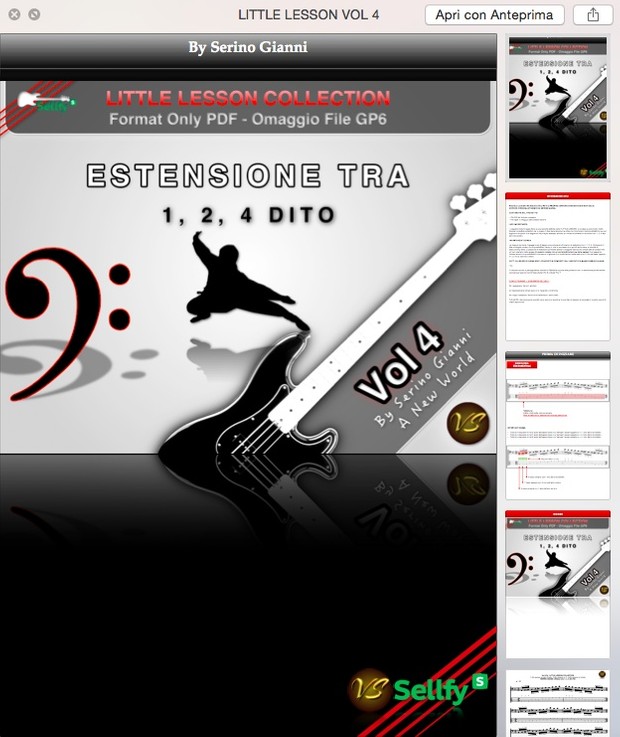 LITTLE LESSON VOL 4 - Format Pdf (in omaggio file Gp6)