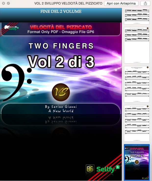VOLUME 2 - SVILUPPO DELLA VELOCITÀ DEL PIZZICATO - PDF (GP6 IN OMAGGIO)