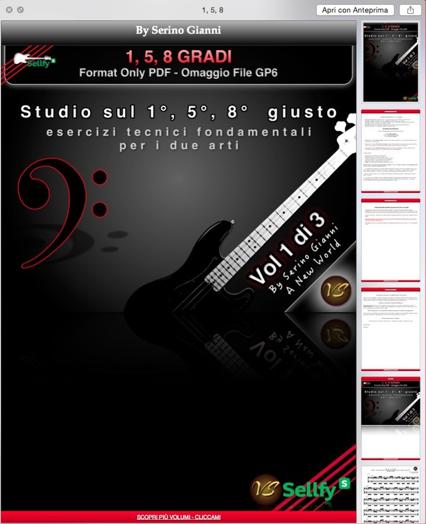 VOL 1 - 1°, 5°, 8° GRADI - FORMAT PDF HD - (IN OMAGGIO FILE GP6)