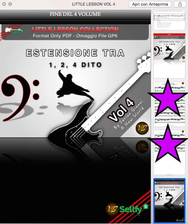 LITTLE LESSON VOL 4 - Format Pdf (in omaggio file Gp6)
