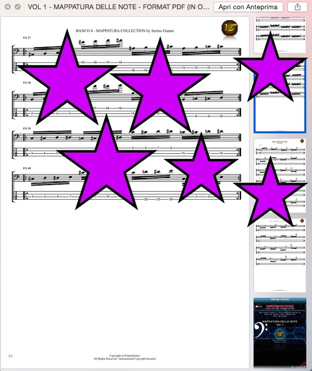 VOL 1 - MAPPATURA DELLE NOTE - FORMAT PDF (IN OMAGGIO FILE GP6)