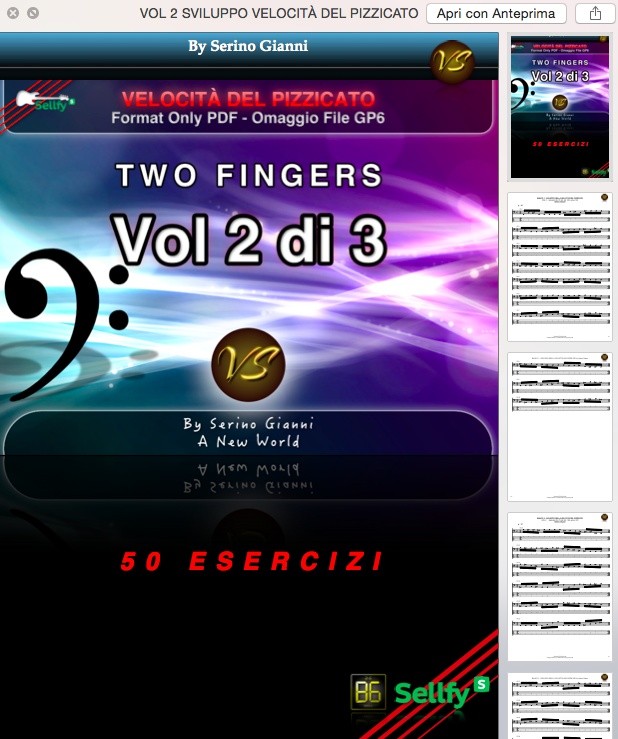 VOLUME 2 - SVILUPPO DELLA VELOCITÀ DEL PIZZICATO - PDF (GP6 IN OMAGGIO)