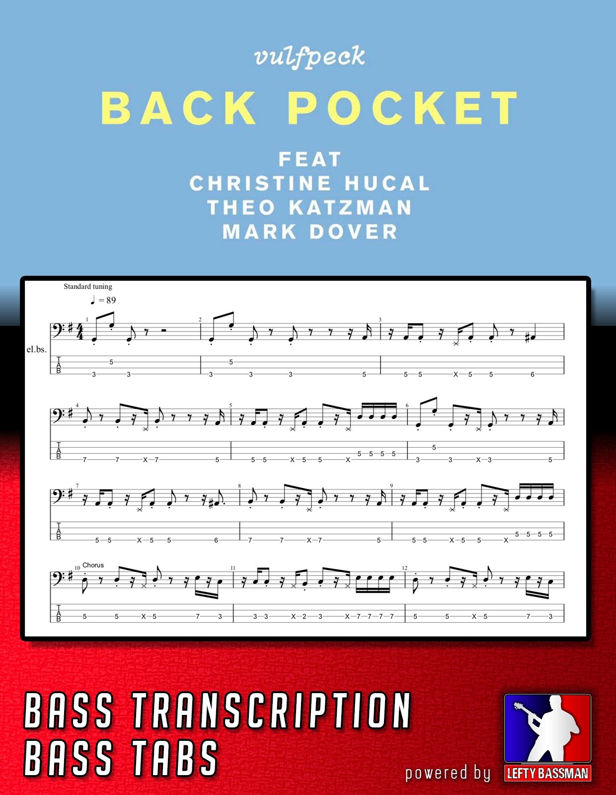 Vulfpeck Back Pocket Bass Transcription With Tabs Lefty Bassman This band and everything that they do, is such a big inspiration for me as well as all. vulfpeck back pocket bass transcription with tabs