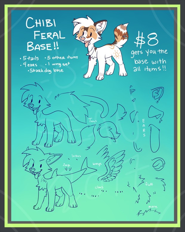 **REDUCED PRICE** Chibi Feral Base