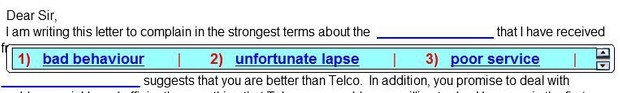 Complaint Letter Exercises for Moodle or other VLE