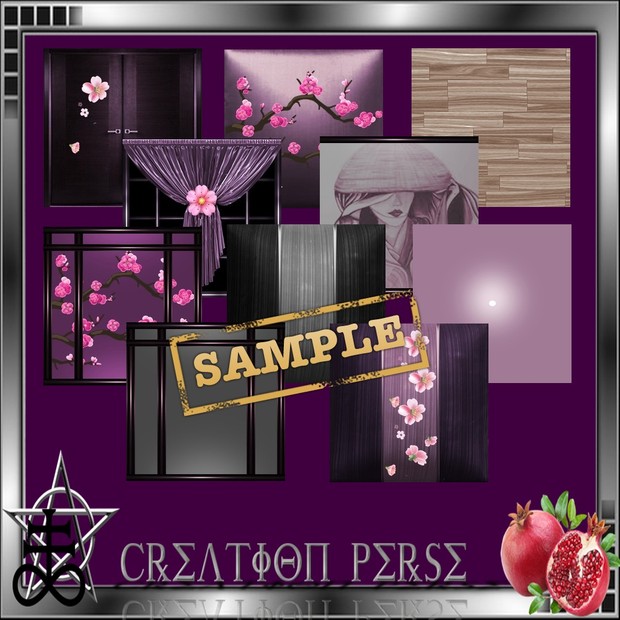 64 Texture room cerisier