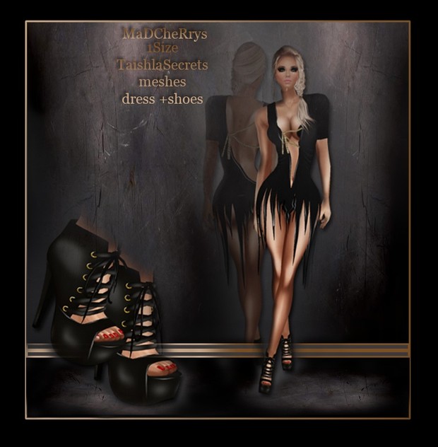 mad 107 dress +shoes