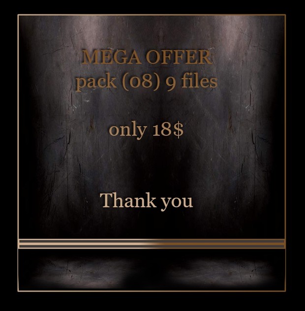 MEGA OFFER 9 files only 18$