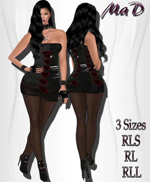 MaD Pvc Heart Dress +shoes RESELL RIGHTS