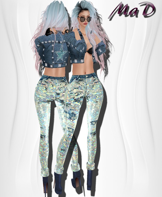 MaD Gliter Jeans set ONLY CATTY