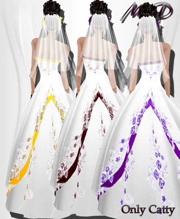 MaD Wedding Flower 3 Collors ONLY CATTY
