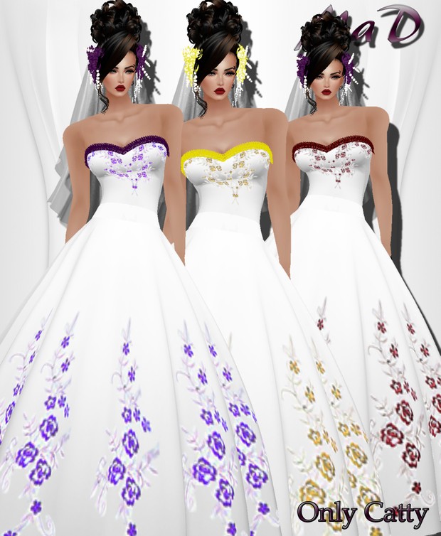 MaD Wedding Flower 3 Collors ONLY CATTY