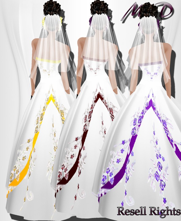 MaD Wedding Flower 3 Collors RESELL RIGHTS