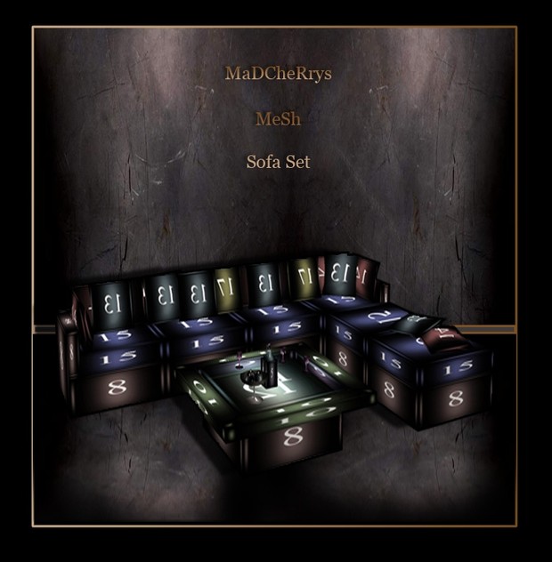 MaD Mesh sofa set with resell rights 2 deferent files