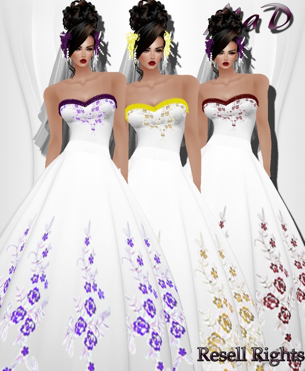 MaD Wedding Flower 3 Collors RESELL RIGHTS