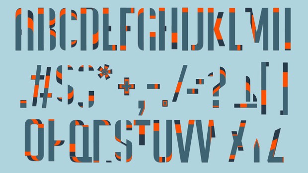 Animated Font (BigNoodleTitling)