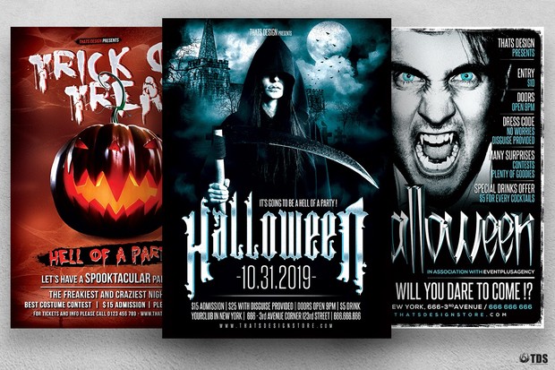 halloween flyer bundle v3