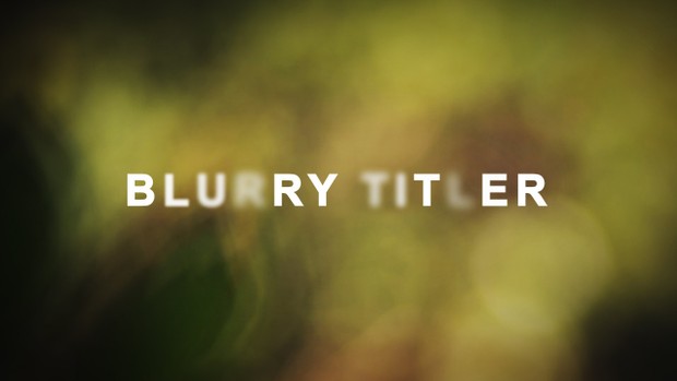 BLURRY Titler for Premiere Pro