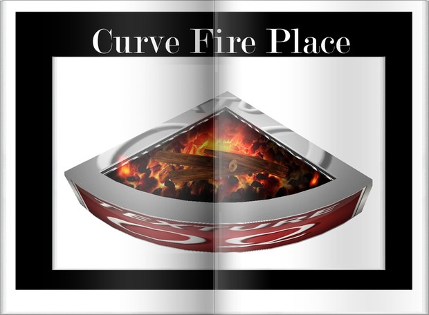 Curve Fire Place