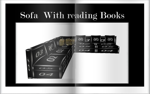Sofa With Reading Books