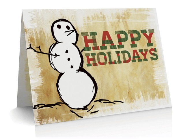 Happy Holidays Snowman