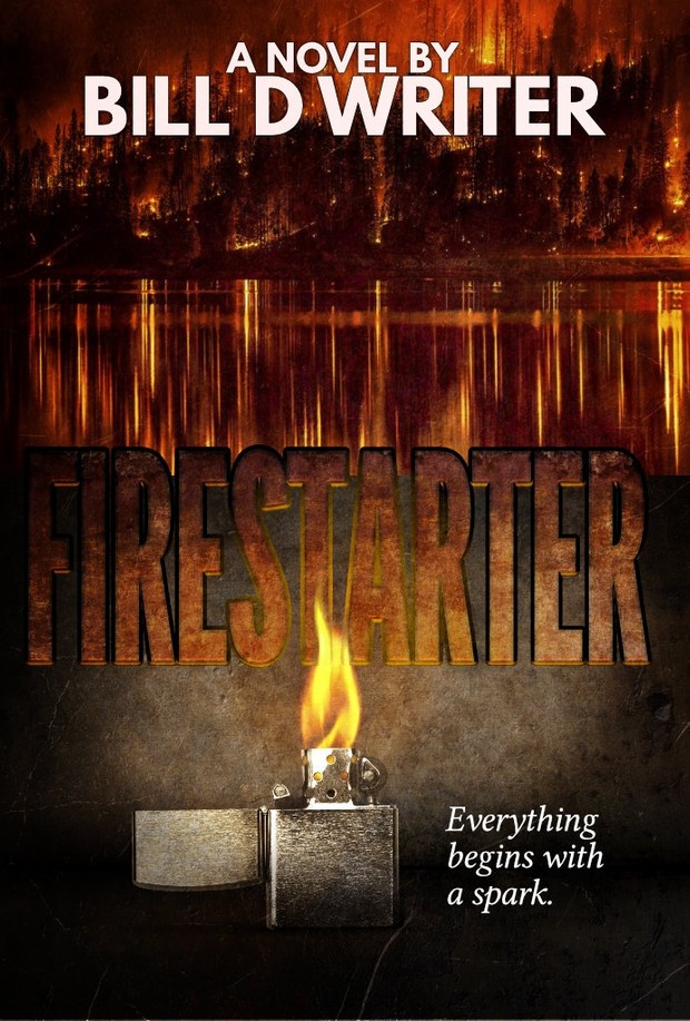 Firestarter Affinity Photo book cover template