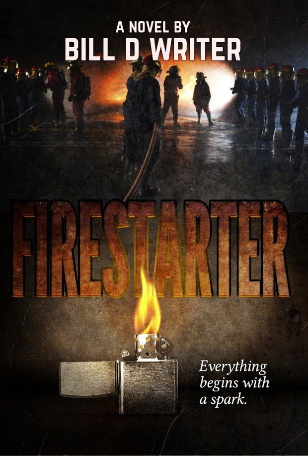 Firestarter Affinity Photo book cover template