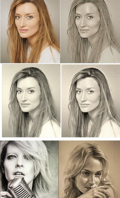 Photo to Sketch Draw - Portraits from Photography Photoshop Action