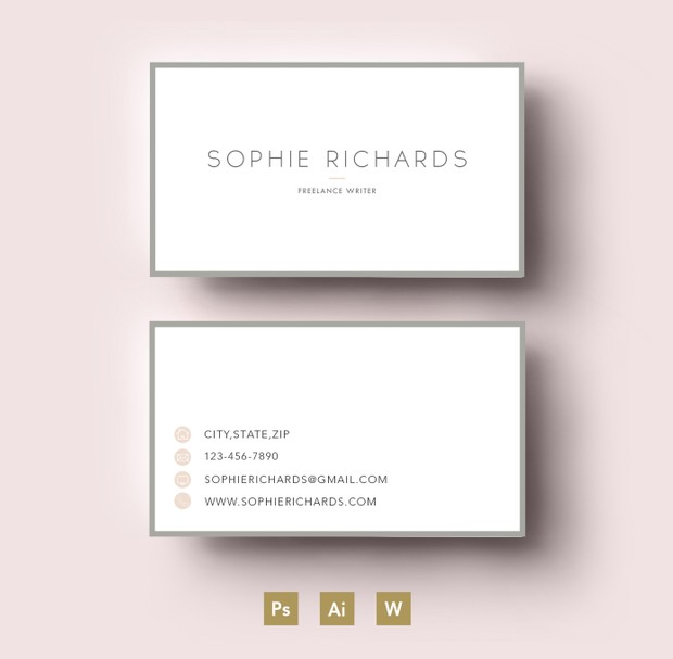 Easy editable PSD Business card